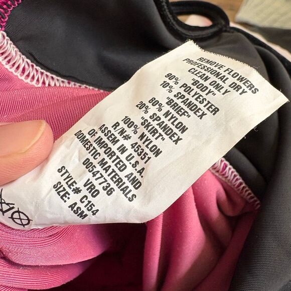 Curtain Call Costumes Style C154 Ballet Recital Dress Black Burgundy Velvet Crea - Picture 5 of 13